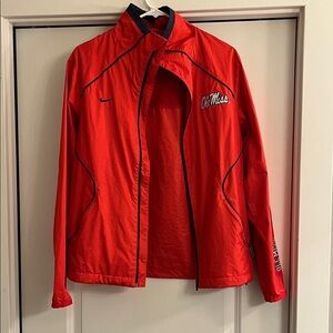 Nike Red Grid Pattern Jacket